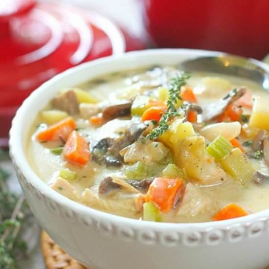 Creamy Chicken Chowder - Recipe photo by laughingspatula.com