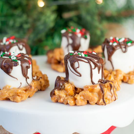 Salted Caramel Marshmallow Nests - Recipe photo by MamaGourmand