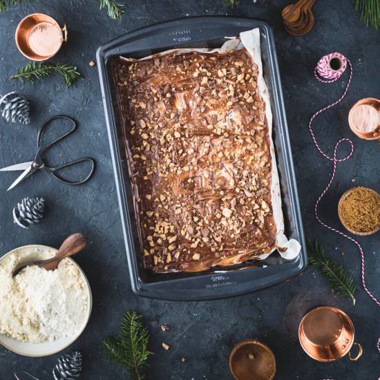 Almond Toffee Shortbread Cookies - Recipe photo by VegetarianVentures