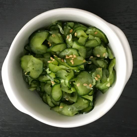 Cucumber Sunomono - Recipe photo by alldayieatblog