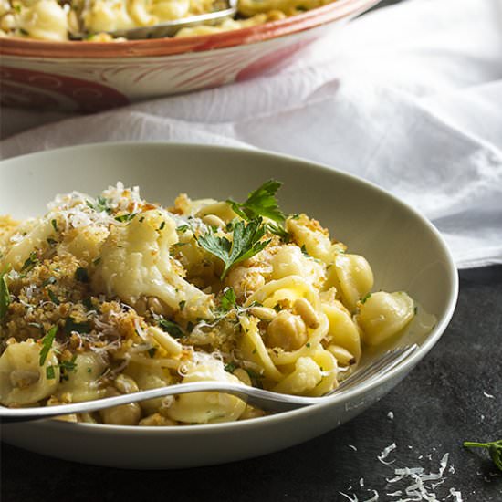 Orecchiette with Cauliflower - Recipe photo by justalittlebitofbacon