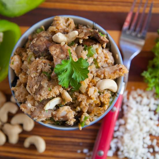 Paleo Cashew Curried Catfish - Recipe photo by the pescetarian and the pig