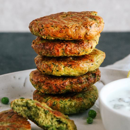 Green Pea Fritters - Recipe photo by wallflowerkitchen