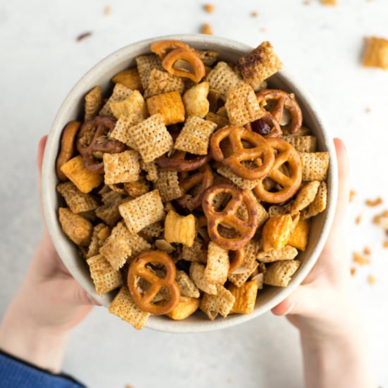 Cinnamon Maple Healthy Chex Mix - Recipe photo by simple roots