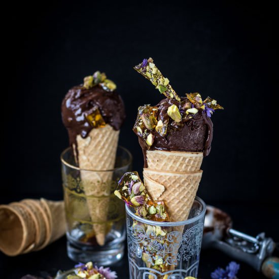Vegan Chocolate Ice cream - Recipe photo by thesecretlifeofbee