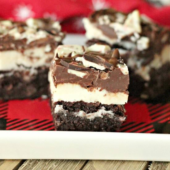 Peppermint Cream Brownies - Recipe photo by gutsyglutenfreegal