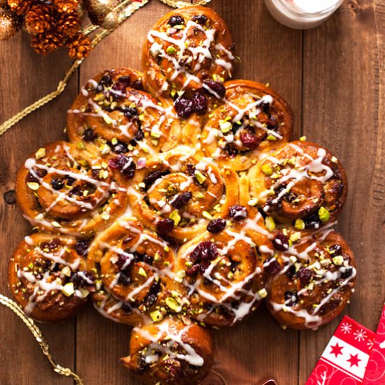 Orange and Cranberry Chelsea Buns - Recipe photo by AnnaBanana