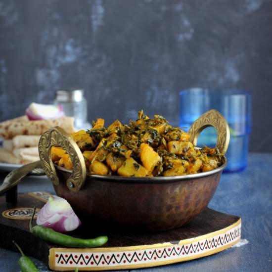 Methi Alu - Recipe photo by easyfoodsmith