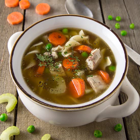 Homemade Turkey Noodle Soup - Recipe photo by GrowaGoodLife