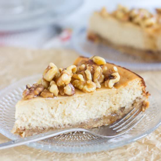 Maple Nut Cheesecake - Recipe photo by thegoldlininggirl