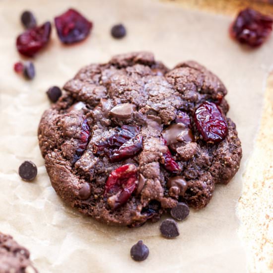 Paleo Chocolate Cranberry Cookies - Recipe photo by Recipe Runner