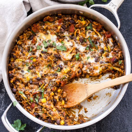 Mexican Lentils, Beans and Rice - Recipe photo by Recipe Runner