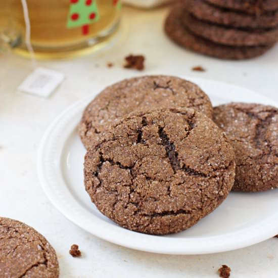 chewy gingerbread cookies - Recipe photo by Cook Nourish Bliss