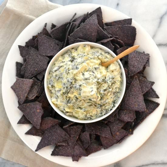 Slow Cooker Spinach & Artichoke Dip - Recipe photo by loveandfoodforeva