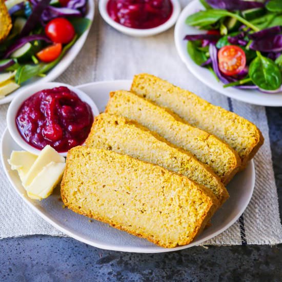 Savoury Pumpkin Oat Bread (GF) - Recipe photo by Nourish Everyday