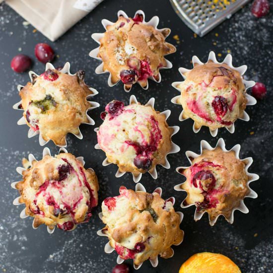 Cranberry Orange Muffins - Recipe photo by Kiwi and Carrot