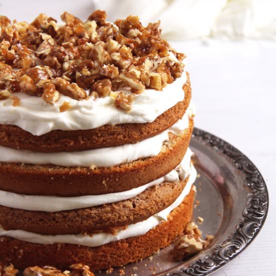 Caramelized Walnut Cake - Recipe photo by adinutza