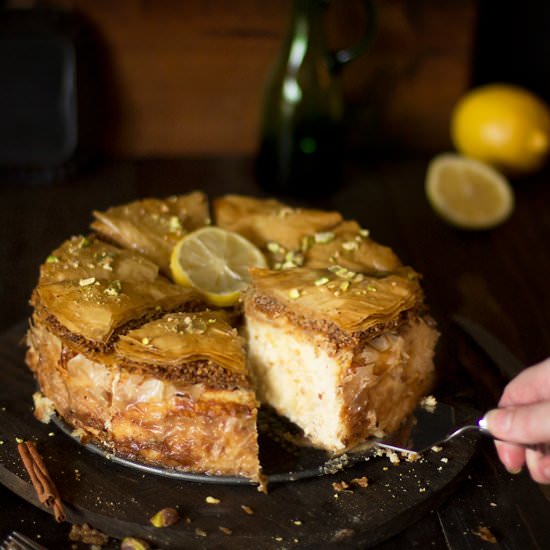 Baklava Cheesecake Fusion - Recipe photo by allthatsjas