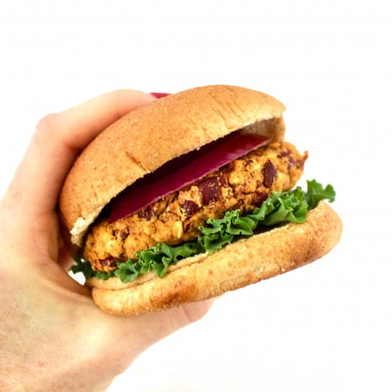 Simple Bean Burgers - Recipe photo by vegannie
