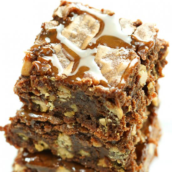 Sea Salt Caramel Brownies - Recipe photo by TheSaltyMarshmallow