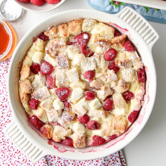 Raspberry Baked French Toast - Recipe photo by aprettylifeinthesuburbs