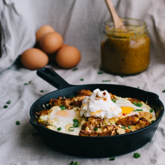Cheesy Yellow Curry Tater Tot Bake - Recipe photo by megiswell
