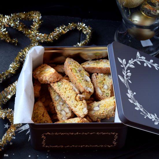 Almond Ginger Biscotti - Recipe photo by Rous Sweet Corner