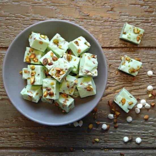 Easy Pistachio Fudge - Recipe photo by thegardeningcook