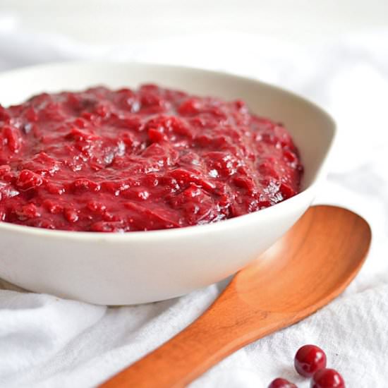5-Minute Cranberry Sauce - Recipe photo by Simply to Thrive