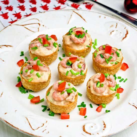 Crispy Cups with Shrimp Salad - Recipe photo by Culinaire bagage