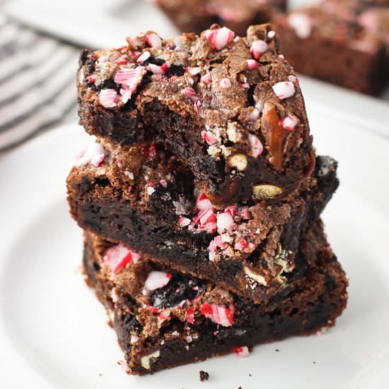Dark Chocolate Peppermint Brownies - Recipe photo by mysequinedlife