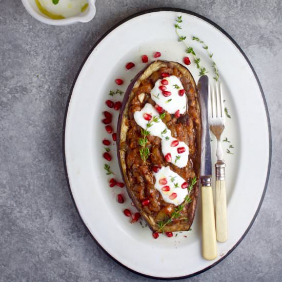Roasted Eggplant with Yogurt Sauce - Recipe photo by marilenaskitchen