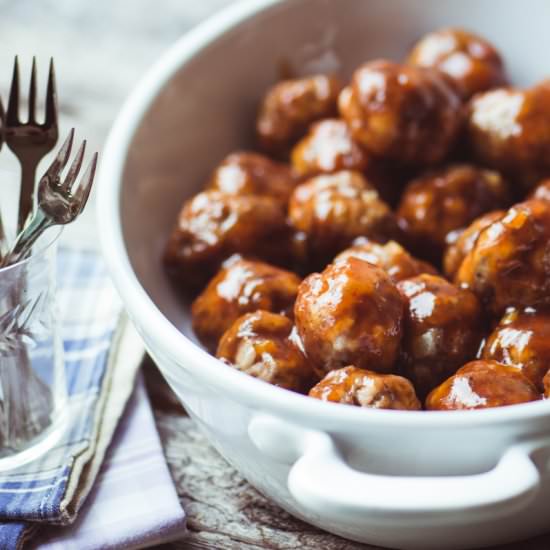 Bourbon Cocktail Meatballs - Recipe photo by theviewfromgreatisland