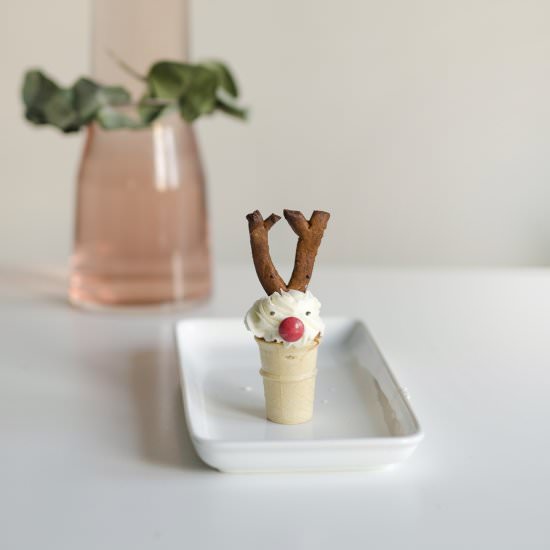 RUDOLF ICE CREAM CONE CUPCAKES - Recipe photo by willowday