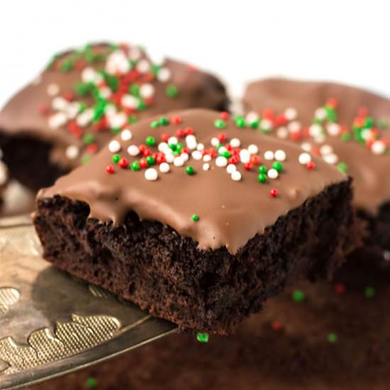 Gluten Free Peppermint Brownies - Recipe photo by nourishedtheblog