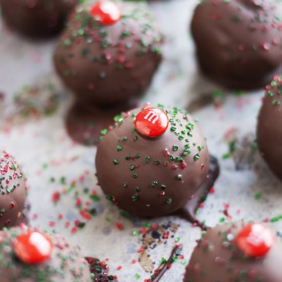 M&M’S® Brownie Truffles - Recipe photo by Thelifejolie