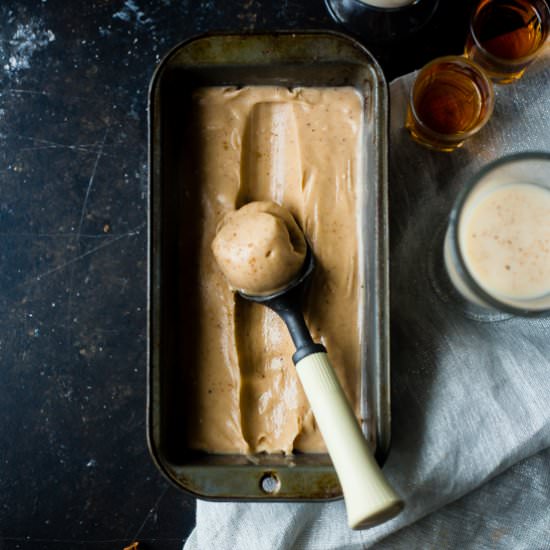 Vegan Rum & "Egg Nog" Ice Cream - Recipe photo by foodfaithfitness