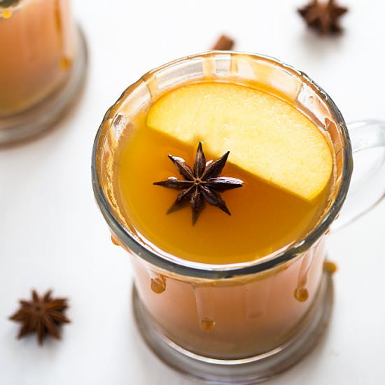 Caramel Apple Hot Toddy - Recipe photo by The Blond Cook