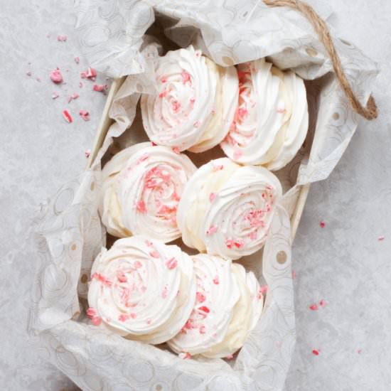 Chocolate Peppermint Meringues - Recipe photo by littlesugarsnaps