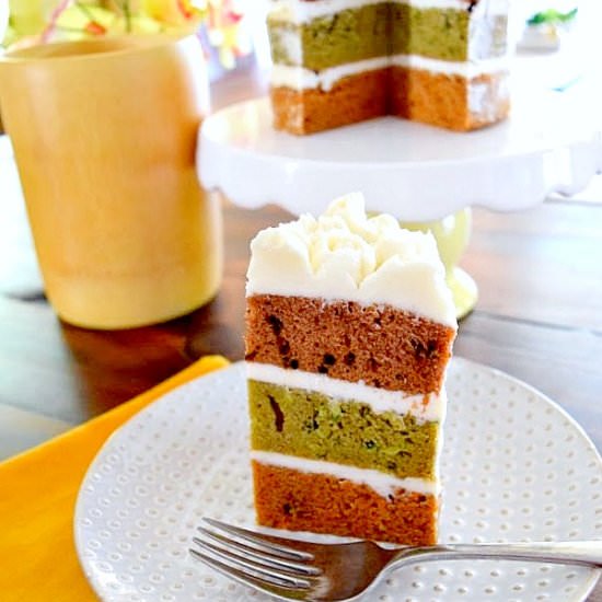 Beet, Zucchini, Carrot Naked Cake - Recipe photo by sugarswings