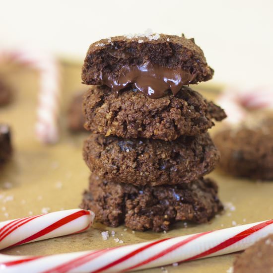 Dark Chocolate Peppermint Cookies - Recipe photo by KneadingHome