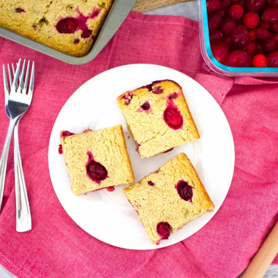Cranberry Oat Bars - Recipe photo by vegannie