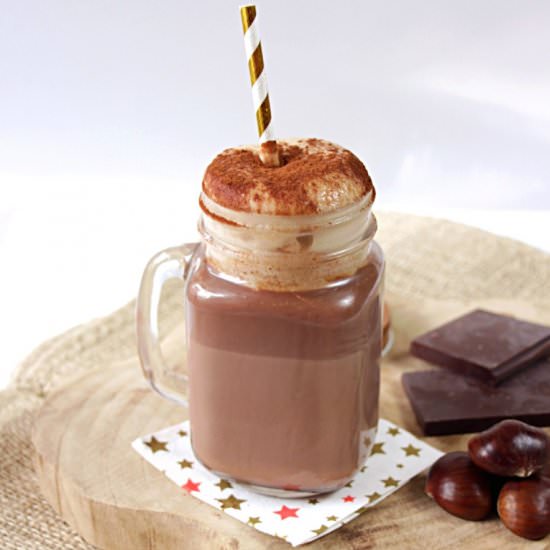 Hot Chocolate Chestnut Whipped Cream - Recipe photo by The Happy Cooking Friends