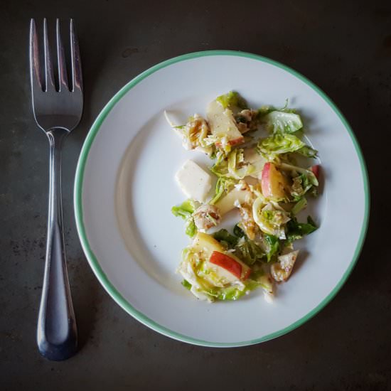 Brussels Sprouts Apple Walnut Salad - Recipe photo by simplysophisticatedcooking