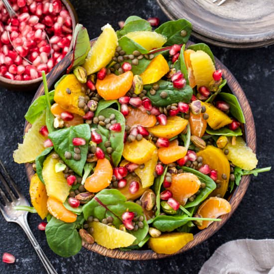 Roasted Beet, Citrus, and Lentil Salad - Recipe photo by Recipe Runner