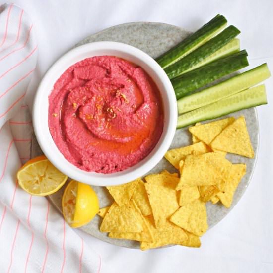Roasted Beet Hummus - Recipe photo by KarinDimitrovova