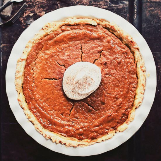 Vegan Pumpkin Pie - Recipe photo by raepublic