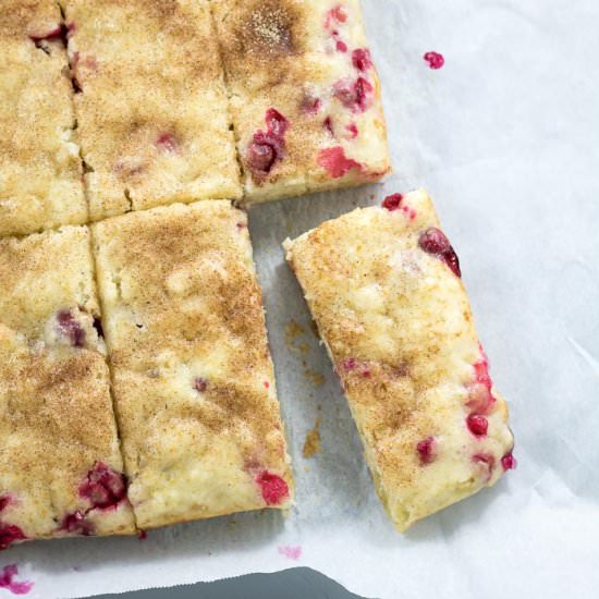 Cranberry Ginger Snack Cake - Recipe photo by infinebalance