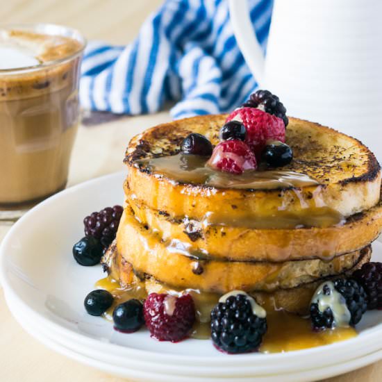 Eggnog French Toast w Bourbon Sauce - Recipe photo by thelastcookie