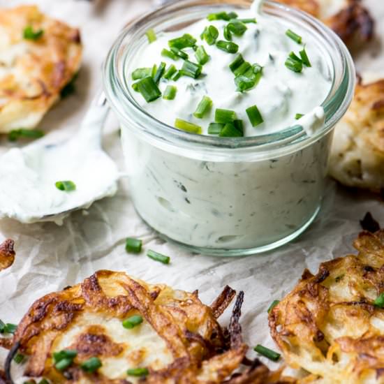 Sweet Onion Latkes - Recipe photo by theviewfromgreatisland
